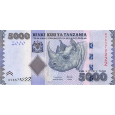 (208) ** PNew (PN43d) Tanzania - 5000 Shilingi (2025)